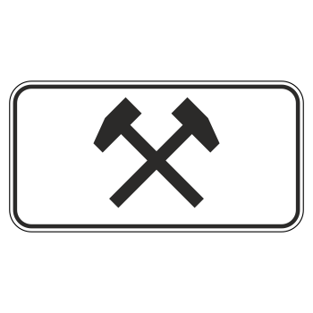 Дорожный знак 8.5.2 «Рабочие дни» (металл 0,8 мм, III типоразмер: 450х900 мм, С/О пленка: тип Б высокоинтенсивная)